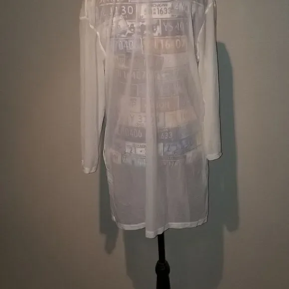 White cover up by J Valdi size L - Picture 6 of 9